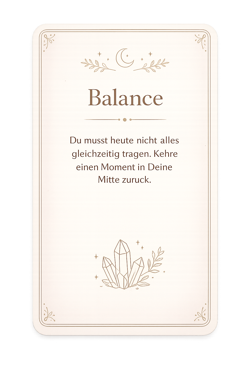 Orakelkarte Balance